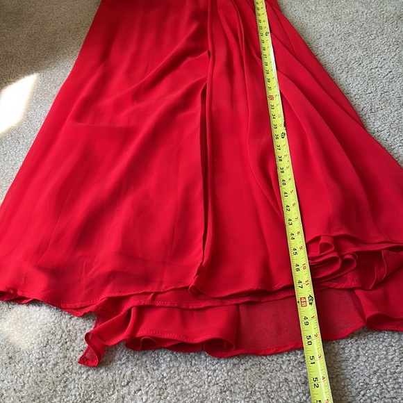❤️ Faviana Couture Red Strapless Prom Dress Size 4 - Picture 17 of 17
